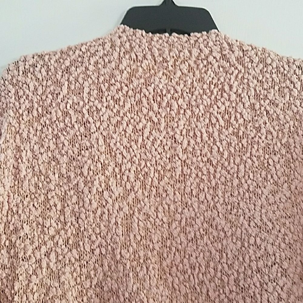 SALE $39! Peach Popcorn Cardi - Picture 4 of 4